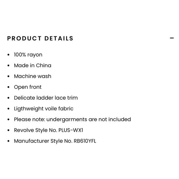 Revolve Ultra Soft Plush Kimono Yellow-Size M/L-NWT-Floral Design - Picture 11 of 11